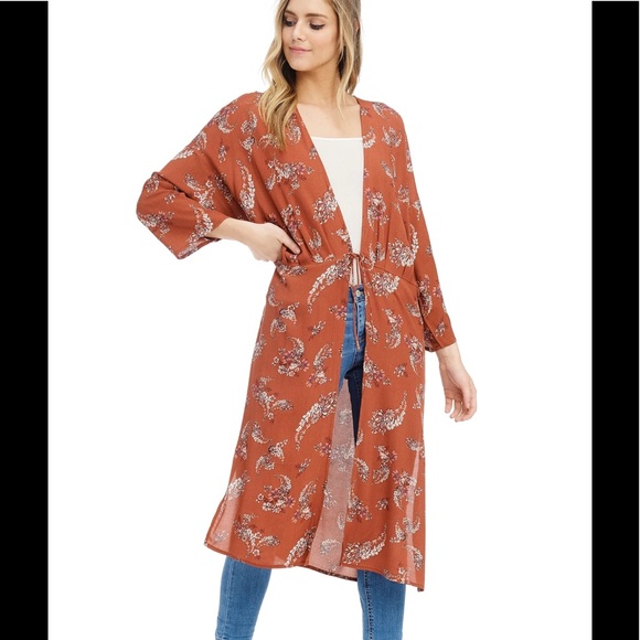 Anama USA Other - Anama USA Paisley along Kimono NWT NEW MEDIUM